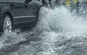 Police say don't drive wrong way on route 72 to avoid flooding caused by henri