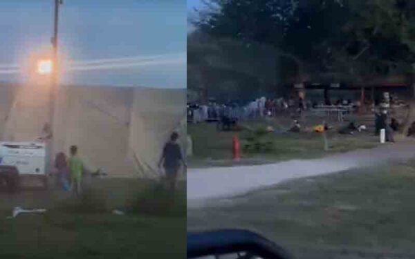 Inside the alleged texas "covid camp" where hundreds of positive migrants are being hidden from public view - photo licensed by shore news network.