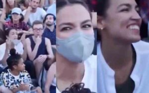 Dan bongino destroys aoc as face mask fraudster as new video evidence emerges