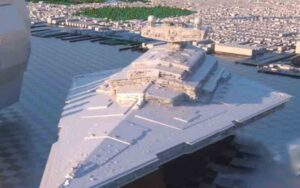 How big are science fiction starships This video shows them all from smallest to largest against the NYC skyline