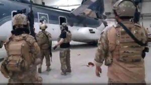 With american uniforms, gear,taliban seize helicopters, hangar used to evacuate u. S. Embassy days ago