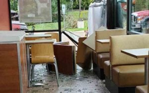 Two injured after cars crashed into South Brunswick Wendys