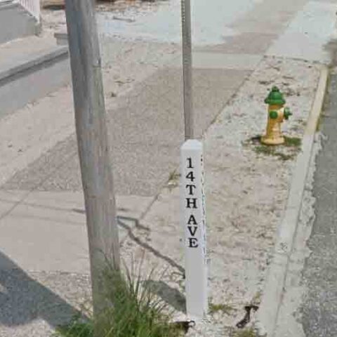 Sailboat operators rescued after beaching off the coast of seaside park - photo licensed by shore news network.