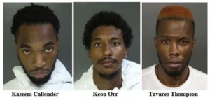 Three arrested for armed robberies in newark