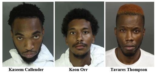 Three arrested for armed robberies in Newark