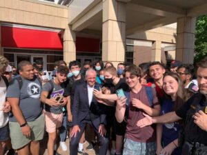 New jersey governor phil murphy takes heat for going maskless at rutgers university