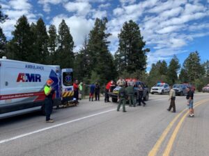 El paso sector border patrol agents render aid to migrants, u. S. Citizens involved in rollover crashes
