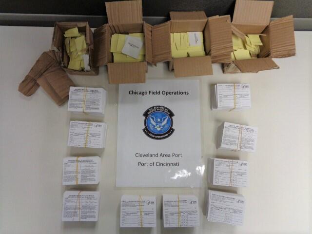 1,683 Fake COVID-19 Vaccination Cards & 2,034 Fake Pfizer Seals Seized by Cincinnati CBP