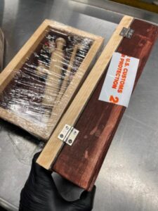 Memphis cbp seize 2. 85 kilos of fentanyl in little wooden display boxes
