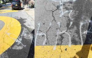 Albany man who tagged blm mural with "kkk" charged with hate crime