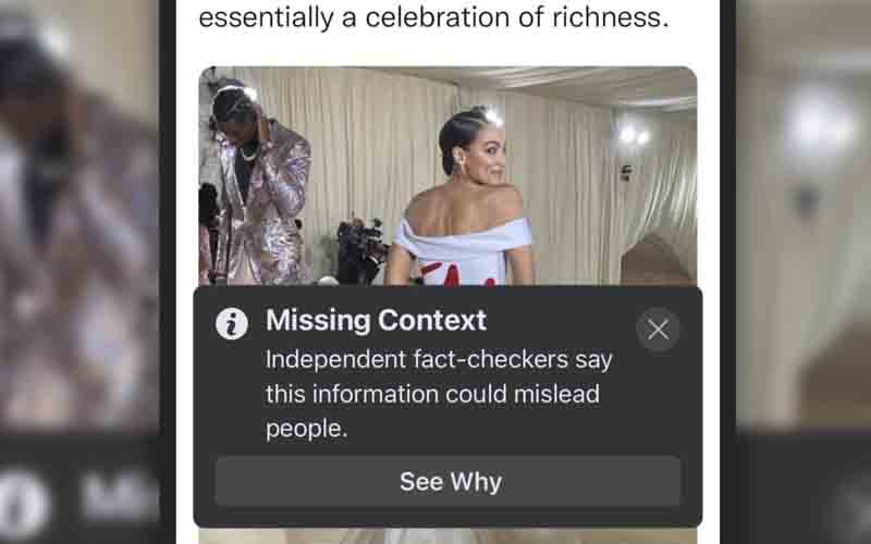 Facebook, Twitter running fact-check interference for AOC after wealthy party, dress debacle