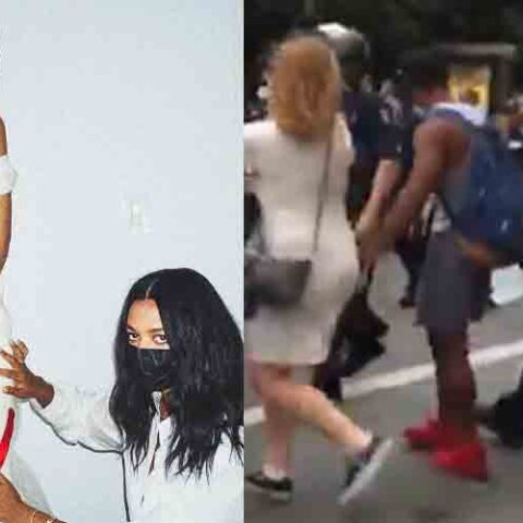 Rebellious aoc attends $30k met gala to protest the rich as blm protesters clashed with police outside - photo licensed by shore news network.