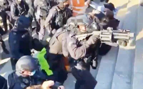 Australians are being shot by police for protesting covid-19 vaccine work mandate - photo licensed by shore news network.