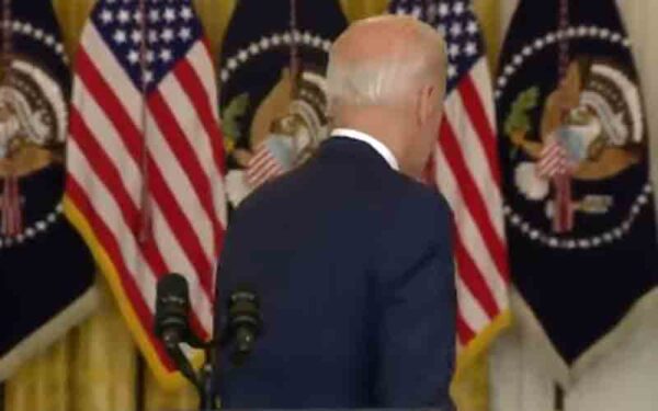 President biden dodges questions from reporters again after economic address - photo licensed by shore news network.