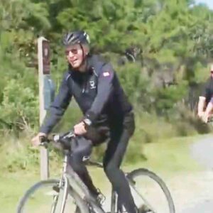 As america is in neck-deep crises, president joe biden goes for a bike ride