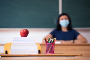 Teacher taped face mask to 9 year old students face