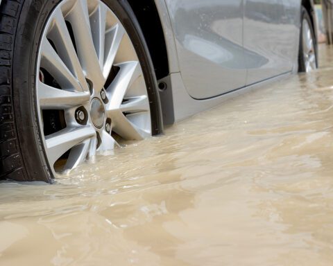 Road flooded - Use Caution, police advise alternate routes.