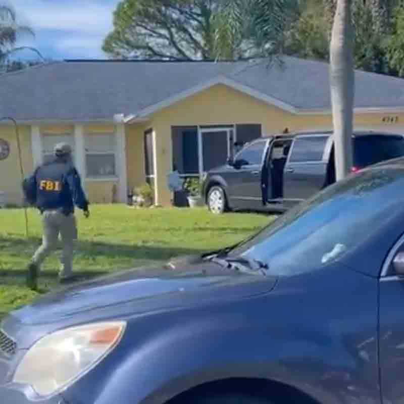 Laundrie home now officially a crime scene as FBI escorts parents outside to unmarked van
