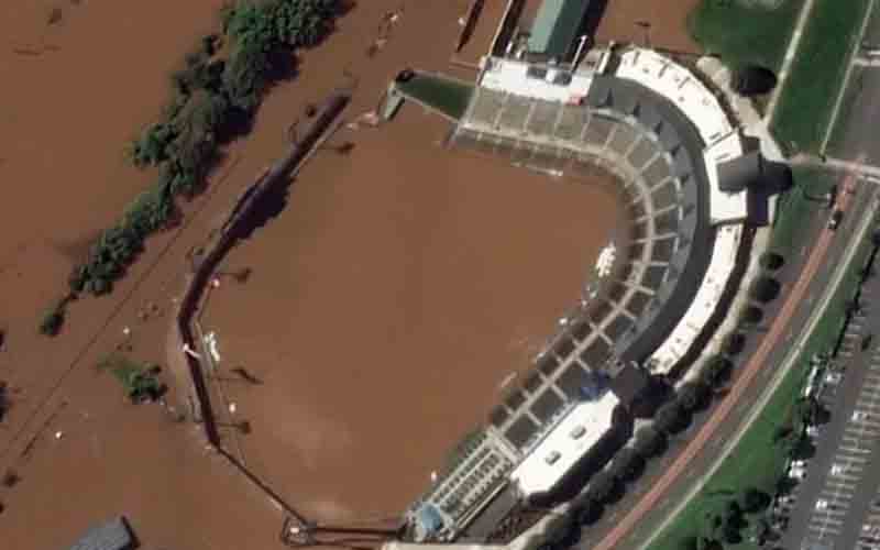 Satellite images capture flooding in New Jersey Satellite images capture flooding in New Jersey