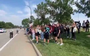 Colorado high school students stage walkout to protest school mask requirement