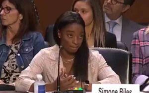 ‘we suffered and continue to suffer’: simone biles fights back tears while testifying at hearing on larry nassar investigation