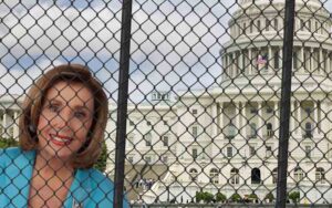 Nancy pelosi wants new wall erected around u. S. Capitol building