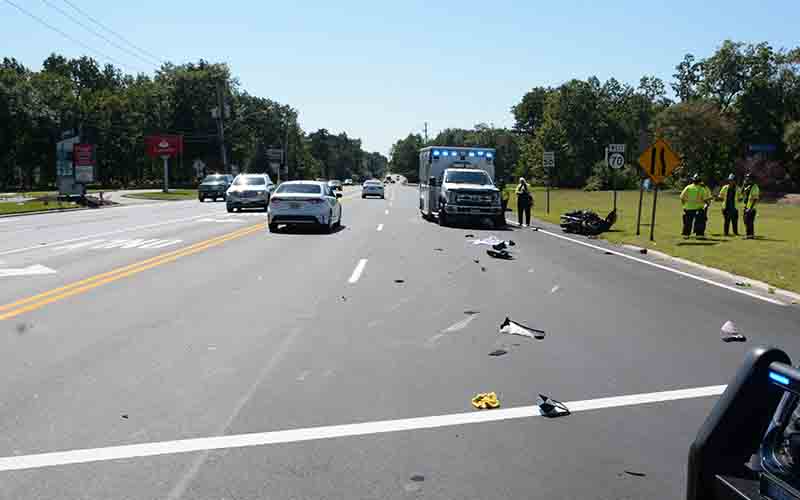 Two sent to hospital after motorcycle crash in Manchester