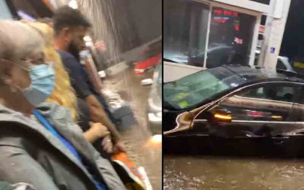 New jersey gas station owner locked out stranded customers as floodwaters rose around them - photo licensed by shore news network.