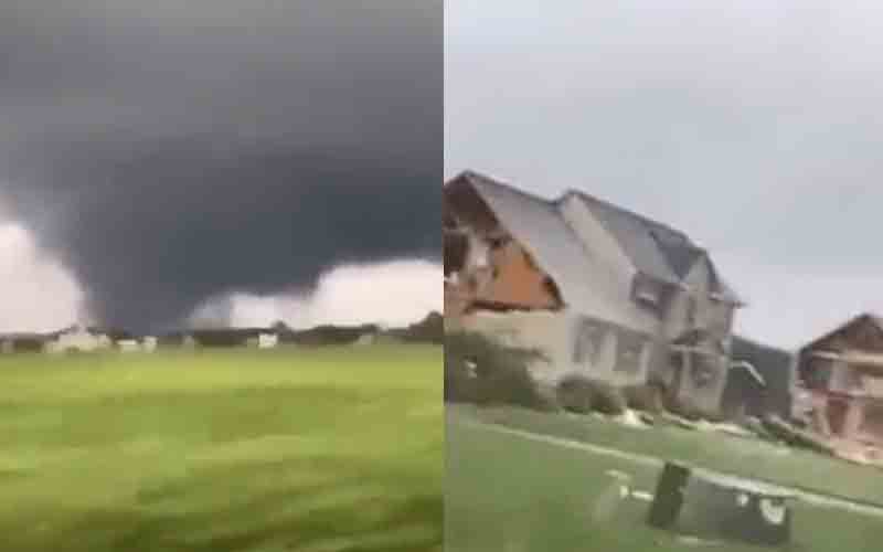 Massive tornado rips through Mullica Hill destroying homes in its path