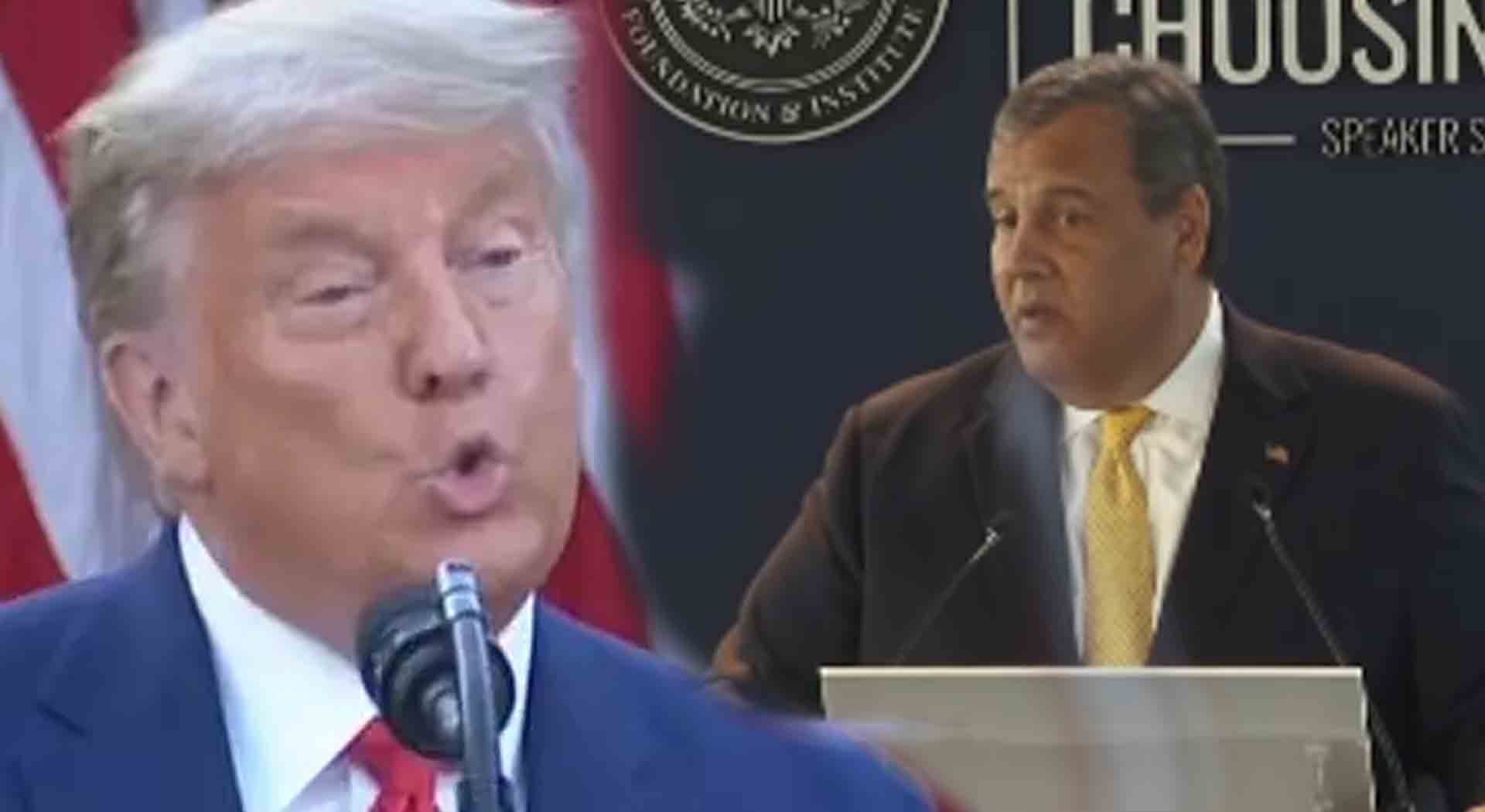 Chris Christie fires opening salvo at Trump, supporters during 'comeback' speech