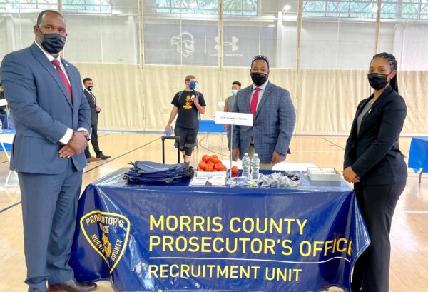 Morris county prosecutor’s office members attend seton hall university career fair | photo licensed by shore news network. Morris county prosecutor’s office members attend seton hall university career fair - photo licensed by shore news network.