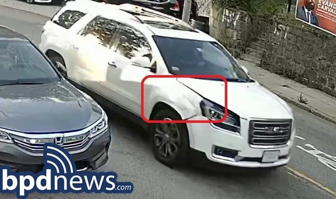 Boston PD looking for Hit and Run Suspect