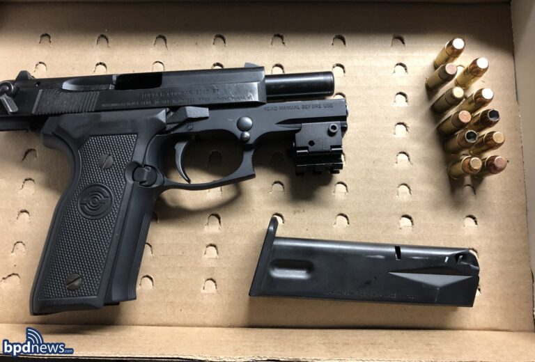Boston pd recovers loaded firearm after a traffic stop in dorchester - photo licensed by shore news network.