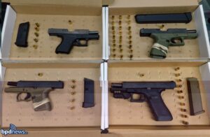Traffic stop in south boston results in officers recovering four loaded firearms