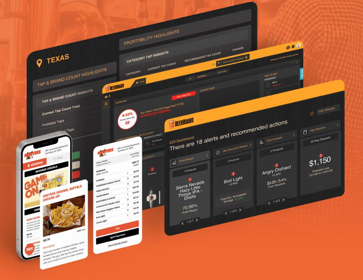 Hooters Implements BeerBoard’s SmartOrders Technology at All Corporate-Owned Stores