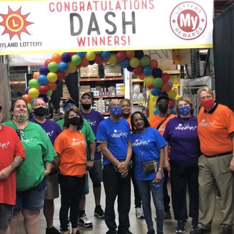 Six maryland lottery winners cleaned up at warehouse dash in chicago - photo licensed by shore news network.