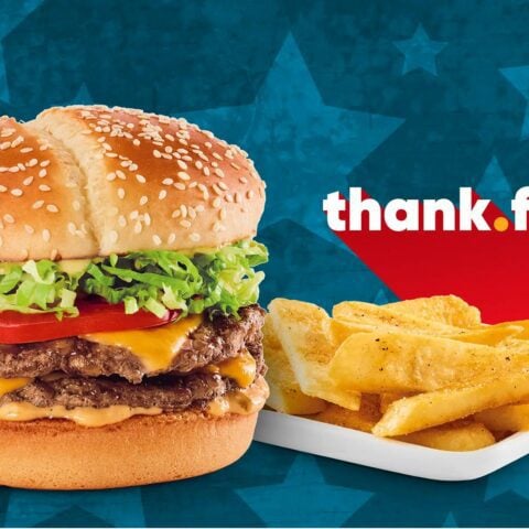 Red robin celebrates veterans day with a free red’s tavern double burger to honor u. S. Military veterans - photo licensed by shore news network.