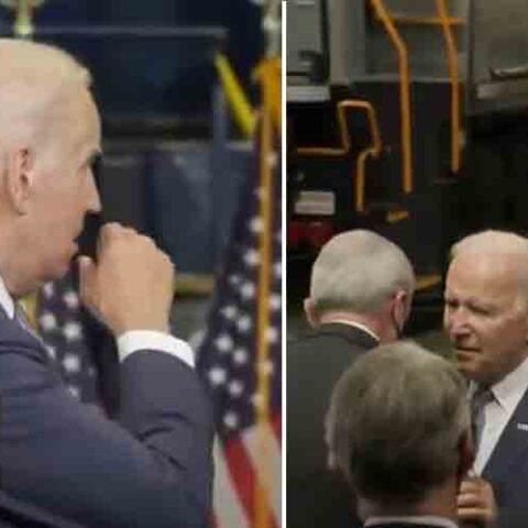 Watch: joe biden coughs into his hand, then shakes phil murphy's hand - photo licensed by shore news network.
