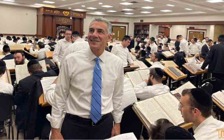 Jack ciattarelli slammed for campaigning without permission at america's largest orthodox jewish yeshiva - photo licensed by shore news network.