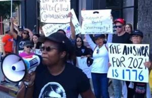 Protesters chant “F-ck Joe Biden” and “Let’s go Brandon” Outside CNN’s Los Angeles Studio Protesters chant F ck Joe Biden and Lets go Brandon Outside CNNs Los Angeles Studio