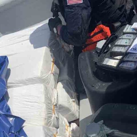 Smugglers caught moving 250 kilos of cocaine in the caribbean - photo licensed by shore news network.