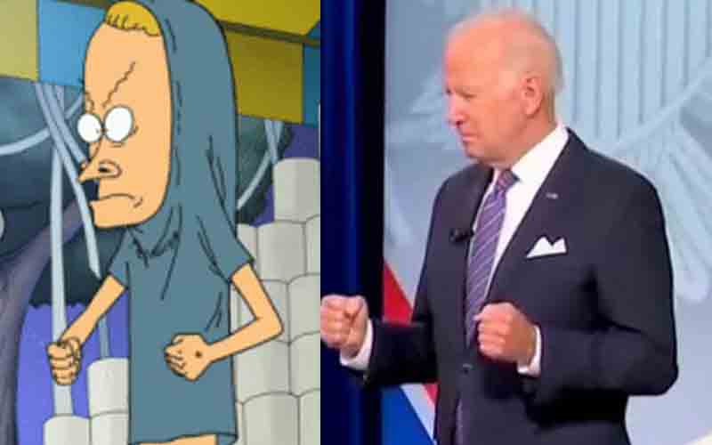 Joe Biden channels inner Cornholio as Americans seek TP for their bunghole