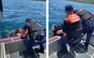 Coast guard rescues distressed scuba divers off coki point, st. Thomas