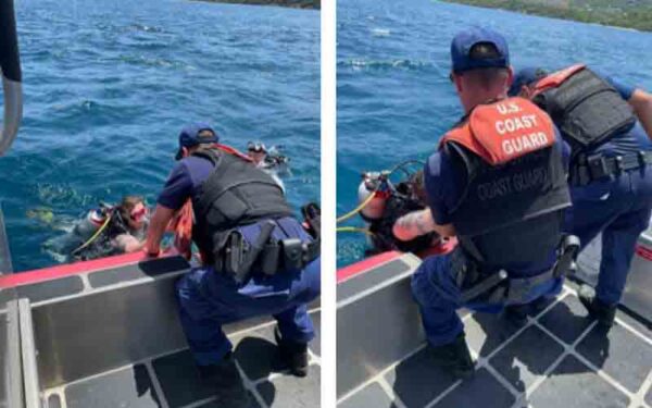 Coast Guard rescues distressed scuba divers off Coki Point, St. Thomas