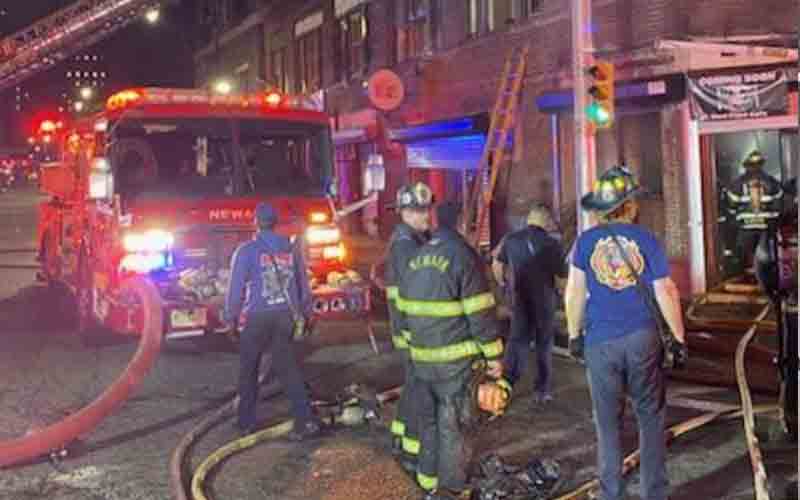 Newark firefighters battled two-alarm blaze at William Street restaurant