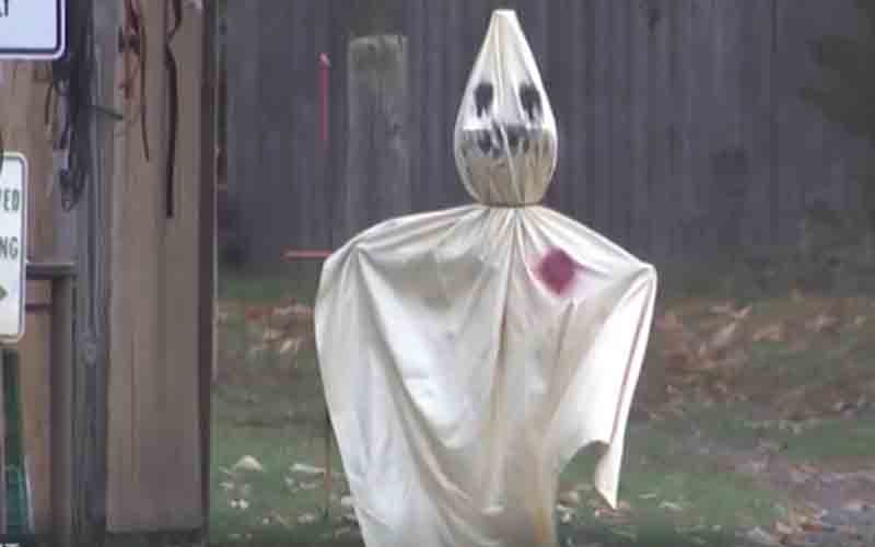 Jackson trailer park Halloween or KKK ghost? You decide