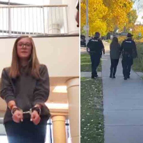 High school student arrested because she didn't want to wear a face mask - photo licensed by shore news network.