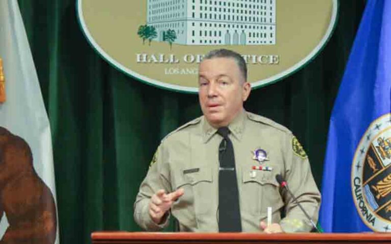 Los angeles sheriff says he won't enforce covid-19 vaccination mandate - photo licensed by shore news network.