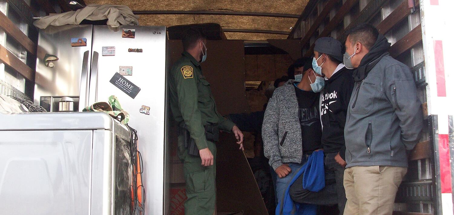 Human smuggler arrested for transporting over 60 noncitizens, including 4 children, in box truck