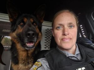 Ocean county sheriff's department says goodbye to k-9 bear, dead at 7